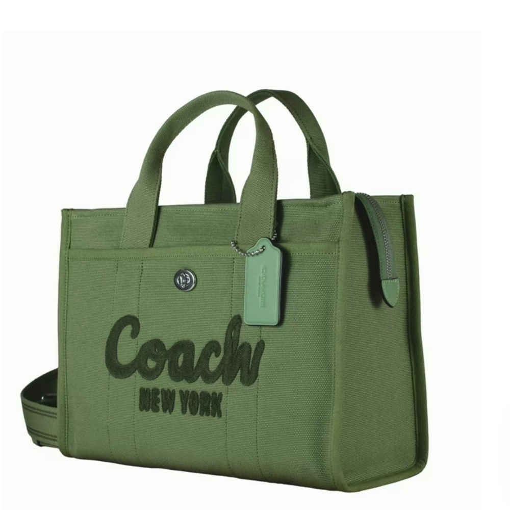 Coach Cargo Tote CP158 Soft Green Canvas Laptop Bag NWT
